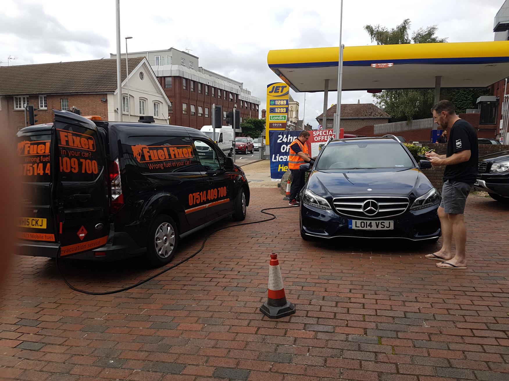 Wrong Fuel in Car Fence, Lancashire