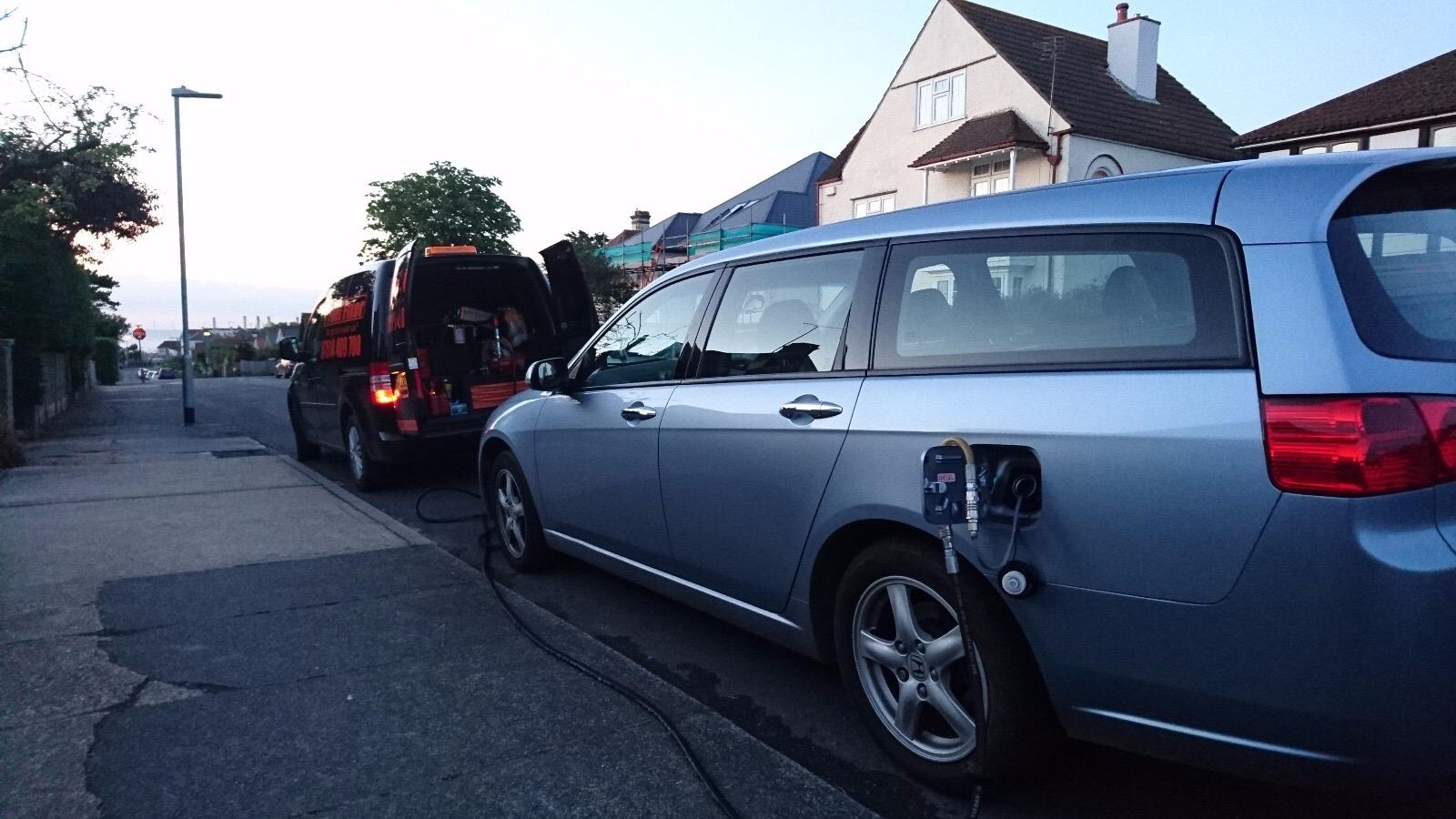 Wrong Fuel in Car Lower Chute, Wiltshire