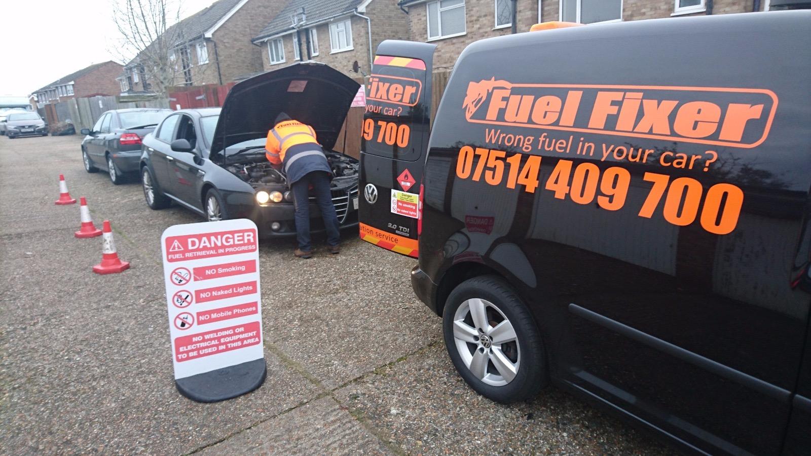 Wrong Fuel in Car Langley Common, Derbyshire