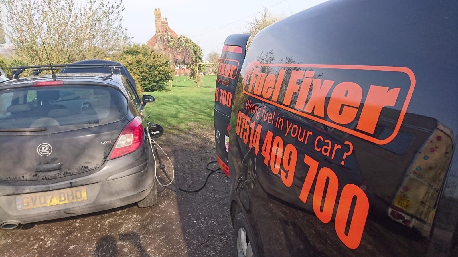 Wrong Fuel in Car Ordsall, Greater Manchester